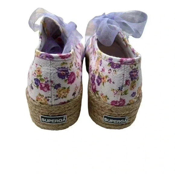 Superga x LoveShackFancy Flowers Rope Sneakers Size 41/US 11 - Picture 4 of 16